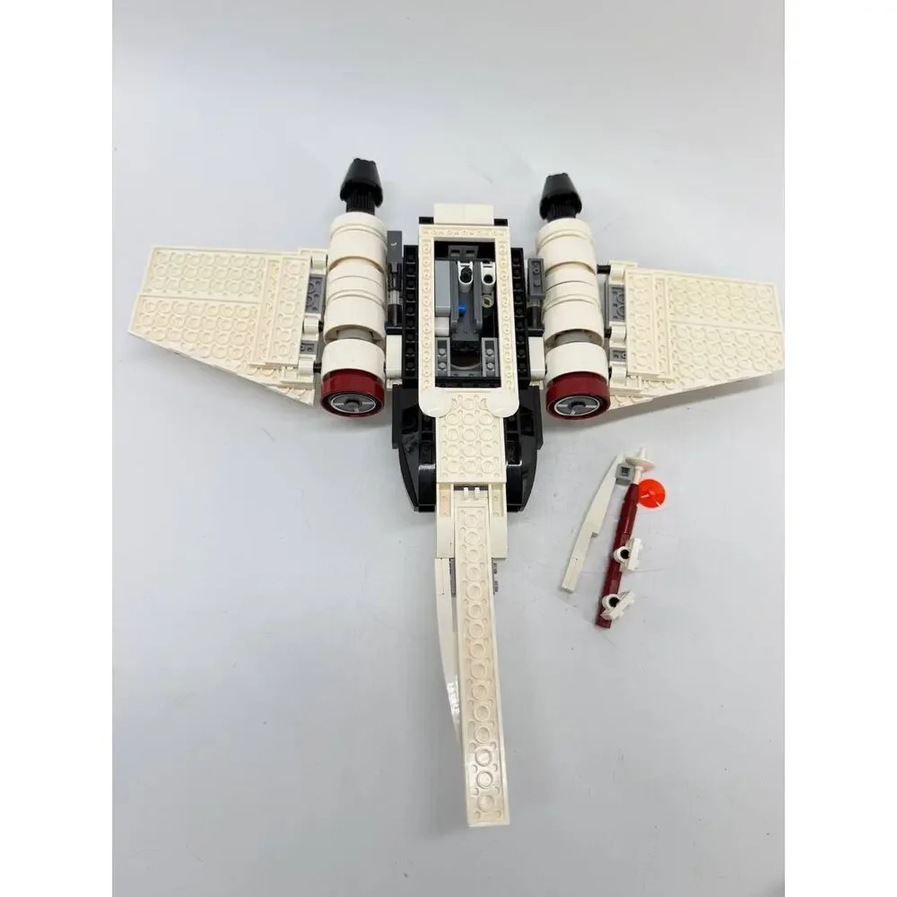 LEGO Star Wars Jedi Starfighter Incomplete Spaceship Build Lot Used